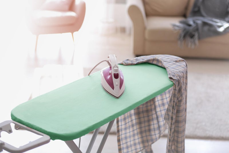 Encasa XO Ironing Board Cover and Pad 54"x15" - 4mm Felt Large Iron Board Cover with Padding - Heat Resistant, Stain-Safe Dye, Non Slip Elastic Bungee Cord Tightening Iron Table Cover Mint Green - Image 3